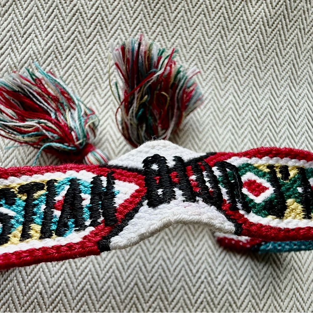 Christian Dior Woven Friendship Cotton J’Ador Adjustable Multicolor Bracelet
